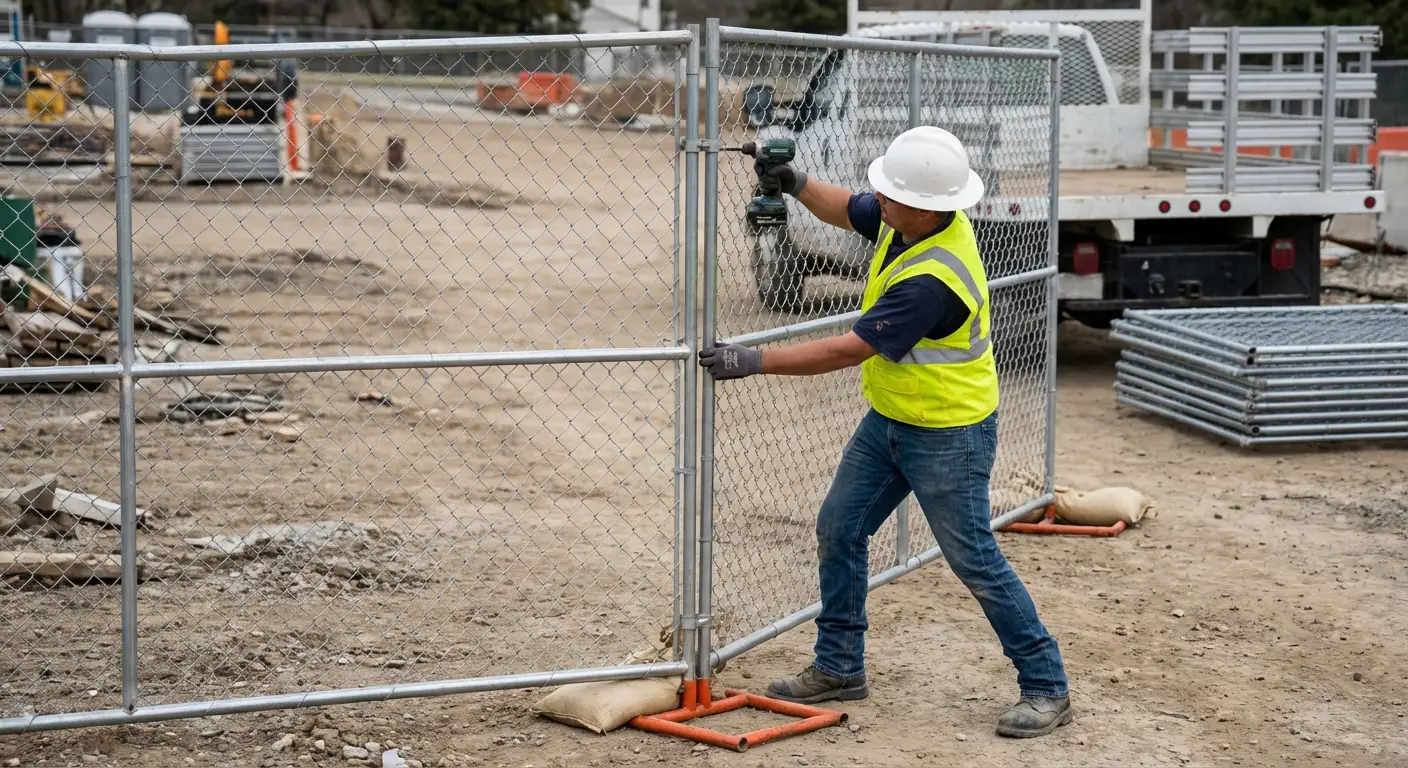 Modular fence reconfiguration system in action in Apopka, FL