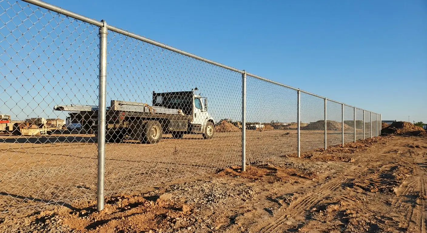 Wind-rated temporary fencing site in Apopka, FL
