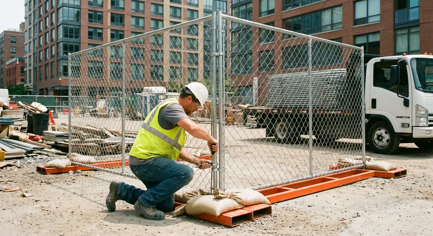 Temporary fence rental services in North Apopka