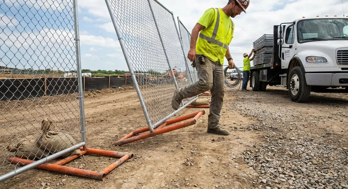 Diagram showing common crowd control barrier failure points in Apopka, FL