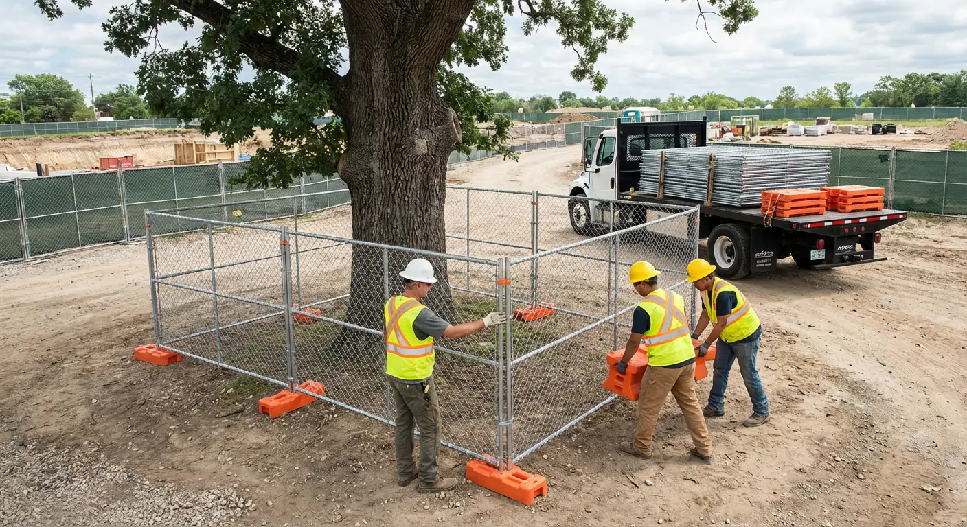 Temporary gate rental and secure perimeter fencing in Apopka, FL
