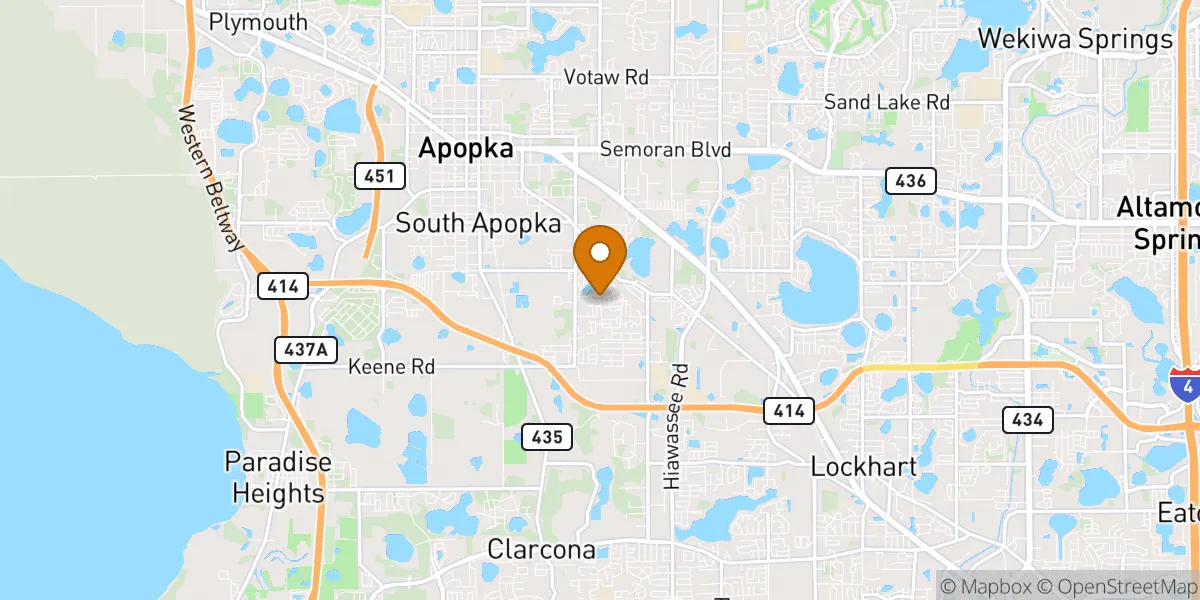 Apopka neighborhood map in Apopka, FL