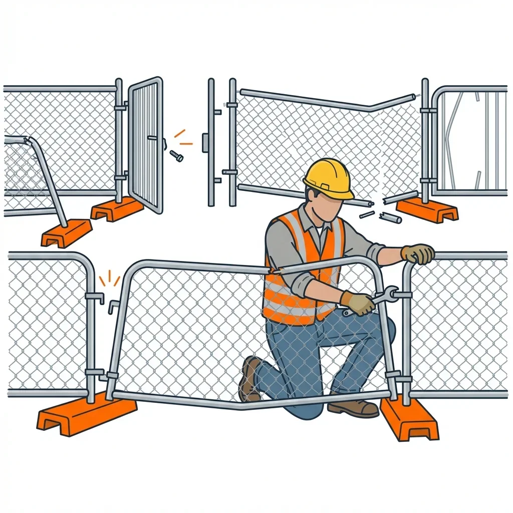 Diagram showing crowd control failure points and safety zones in Apopka, FL