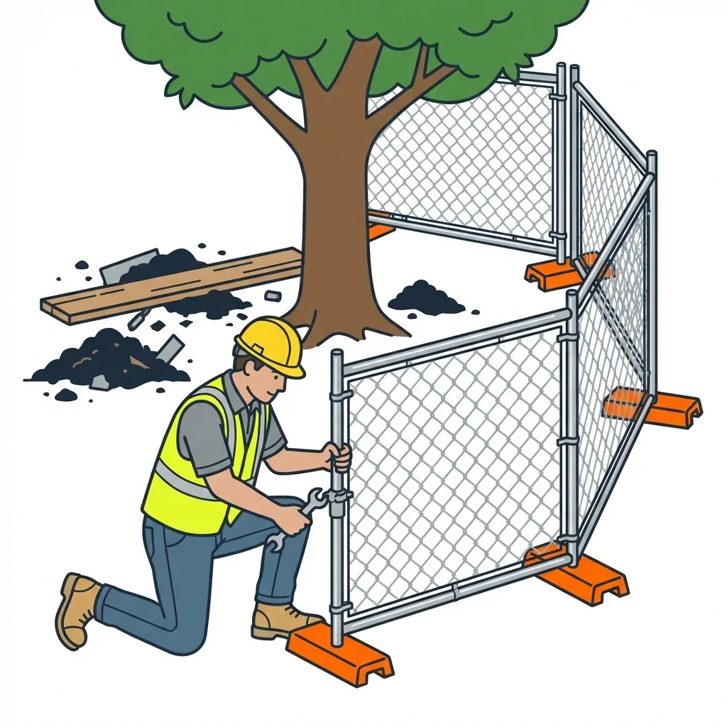 Infographic detailing common tree protection violations and prevention in Apopka, FL